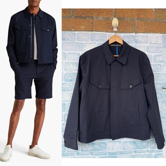 PAUL SMITH Cotton-blend seersucker jacket size medium - Picture 1 of 16